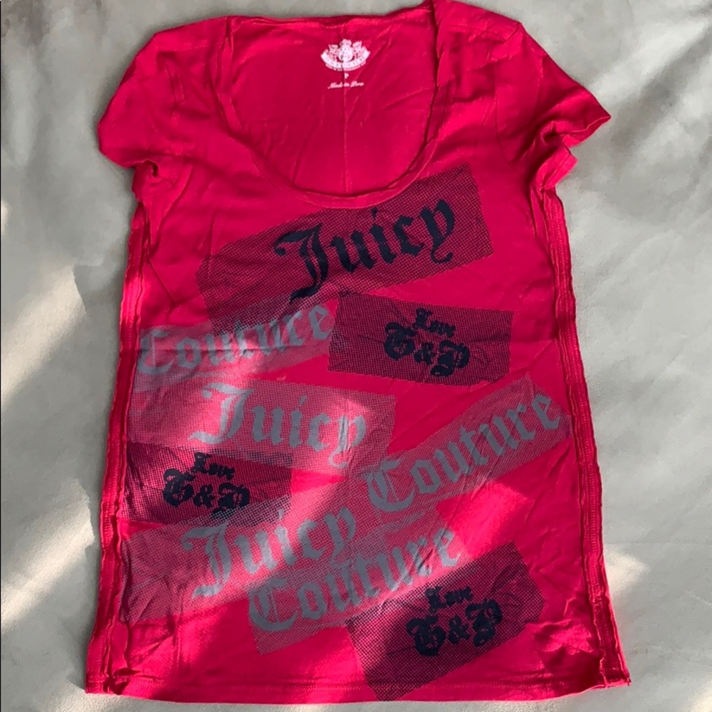 Juicy Couture Graffiti Striped T-Shirt